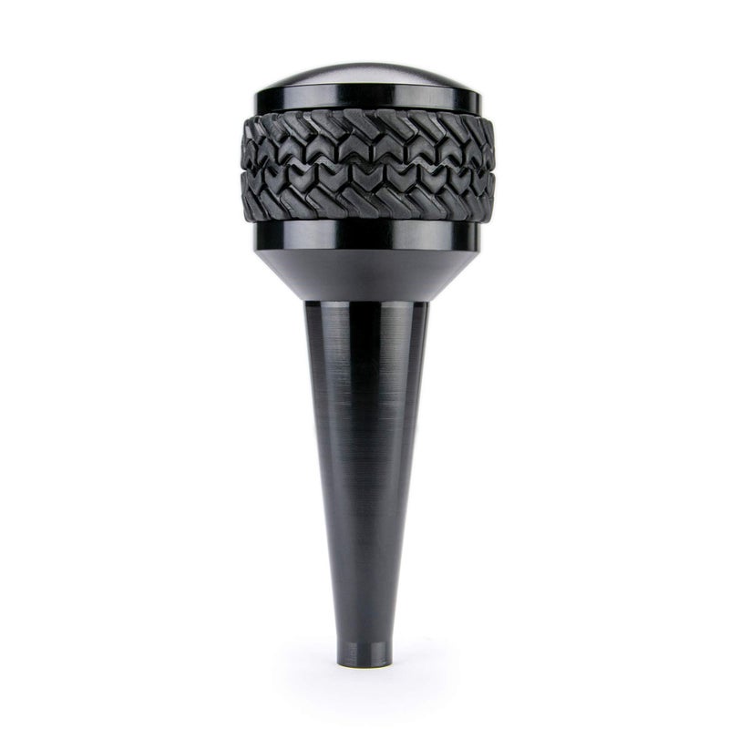 DV8 Offroad Replacement Shift Knob for 2011-2018 Wrangler JK | Automatic Transmission | Billet Aluminum Construction | Rubber Tire Tread Grip - Image 1